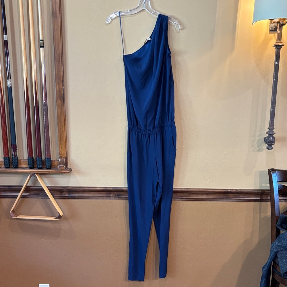 Ramy Brook Navy One-Shoulder Jumpsuit